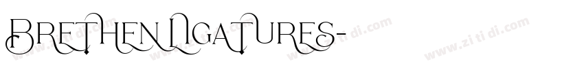 Brethen Ligatures字体转换